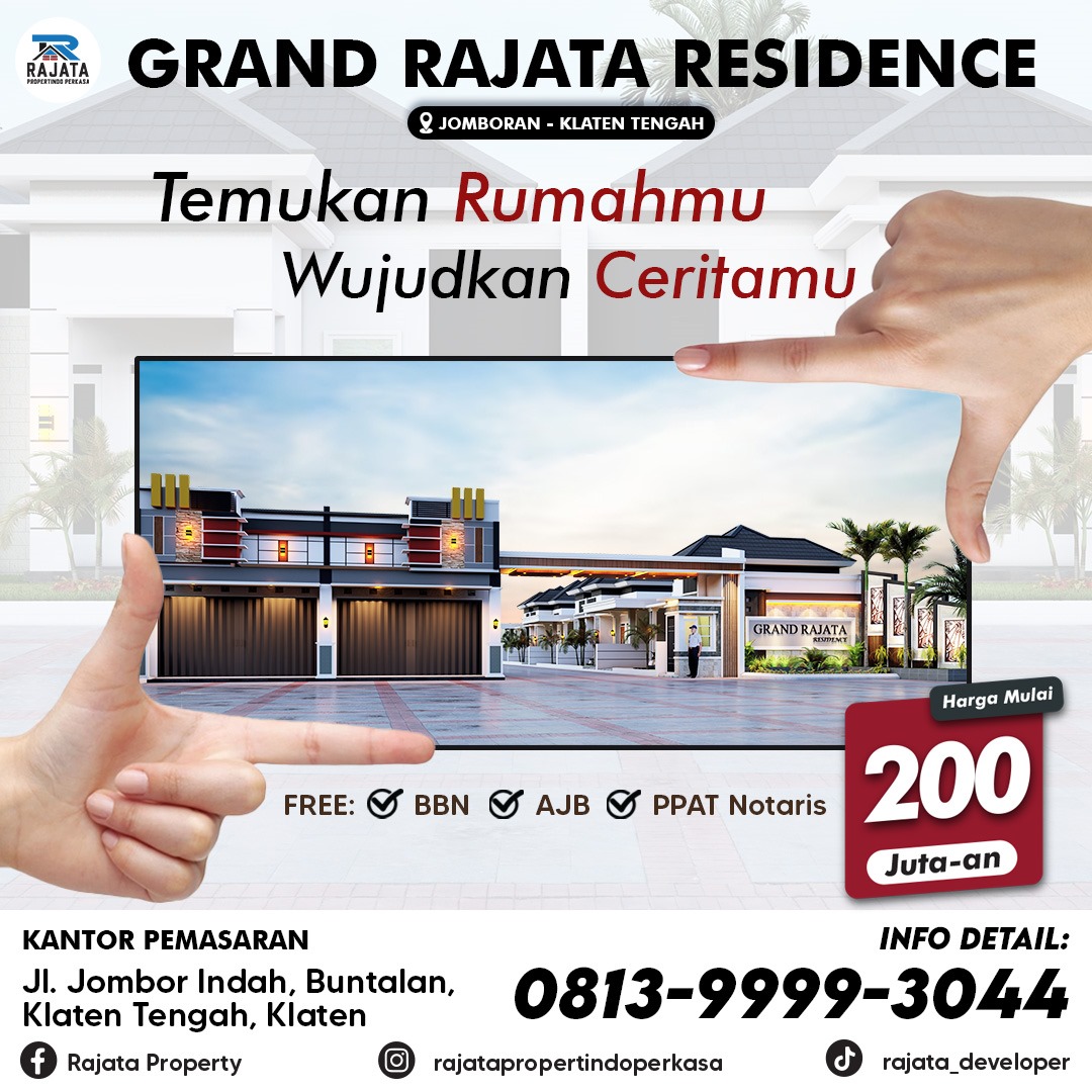 Grand Rajata Residence bisa KPR - Jomboran Klaten Tengah