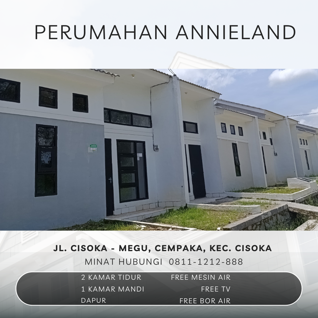 Perumahan Subsidi KPR di ANNIELAND