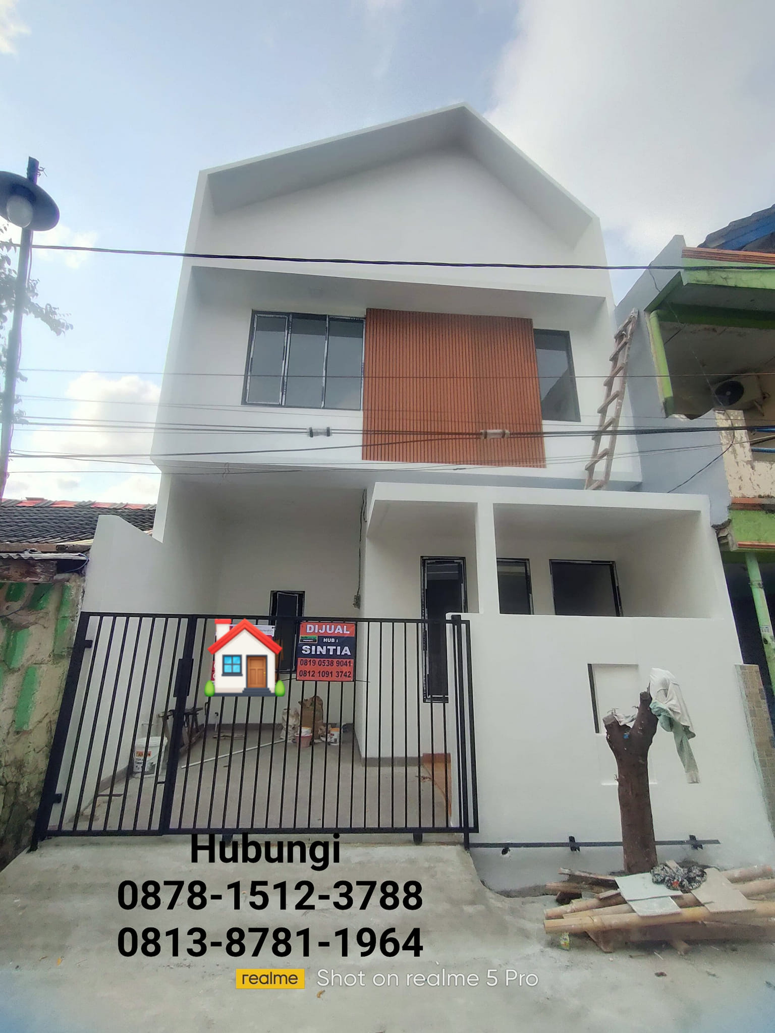 Rumah Tahap Finishing Di Pondok Ungu Permai Lokasi Depan