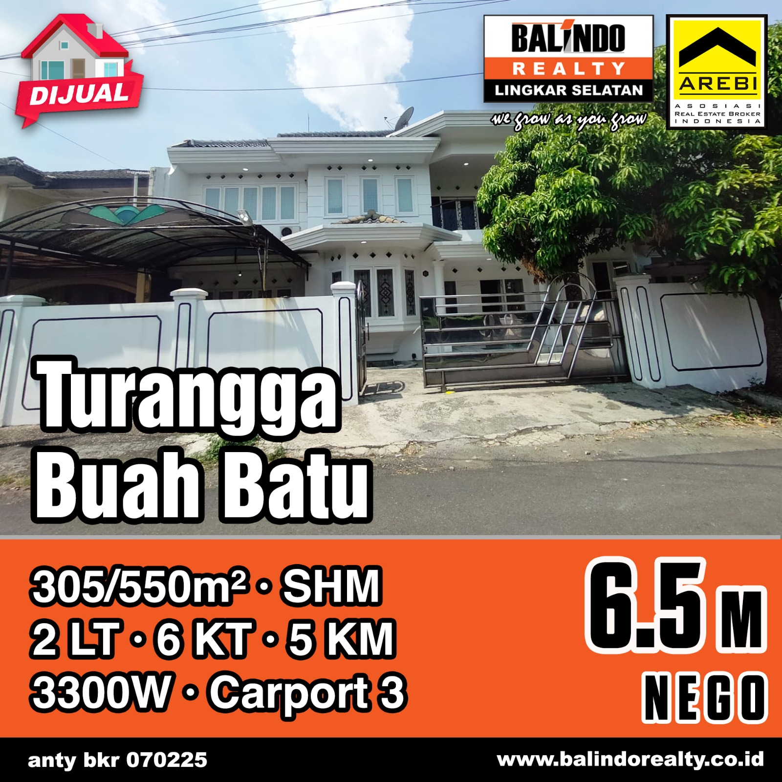 Dijual Rumah Strategis di Turangga Buah Batu