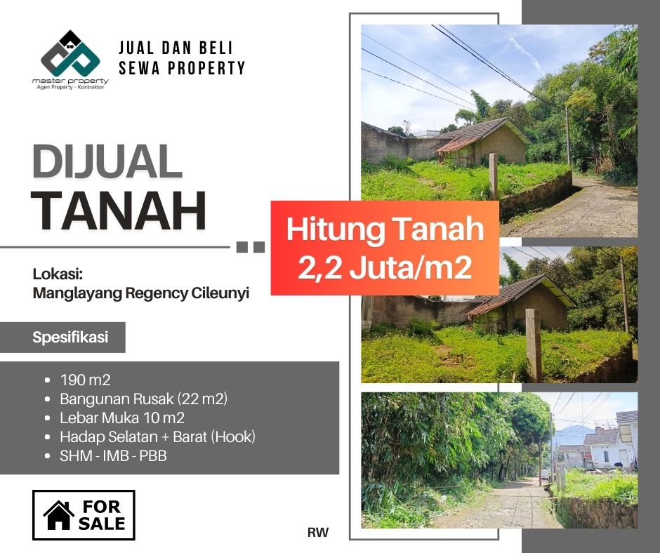 Dijual tanah kavling termurah di Manglayang Regency Cileunyi