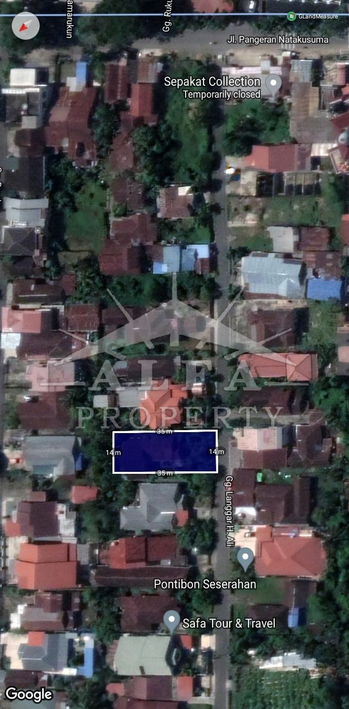 Dijual Tanah Langgar H Ali Natakusuma Pontianak