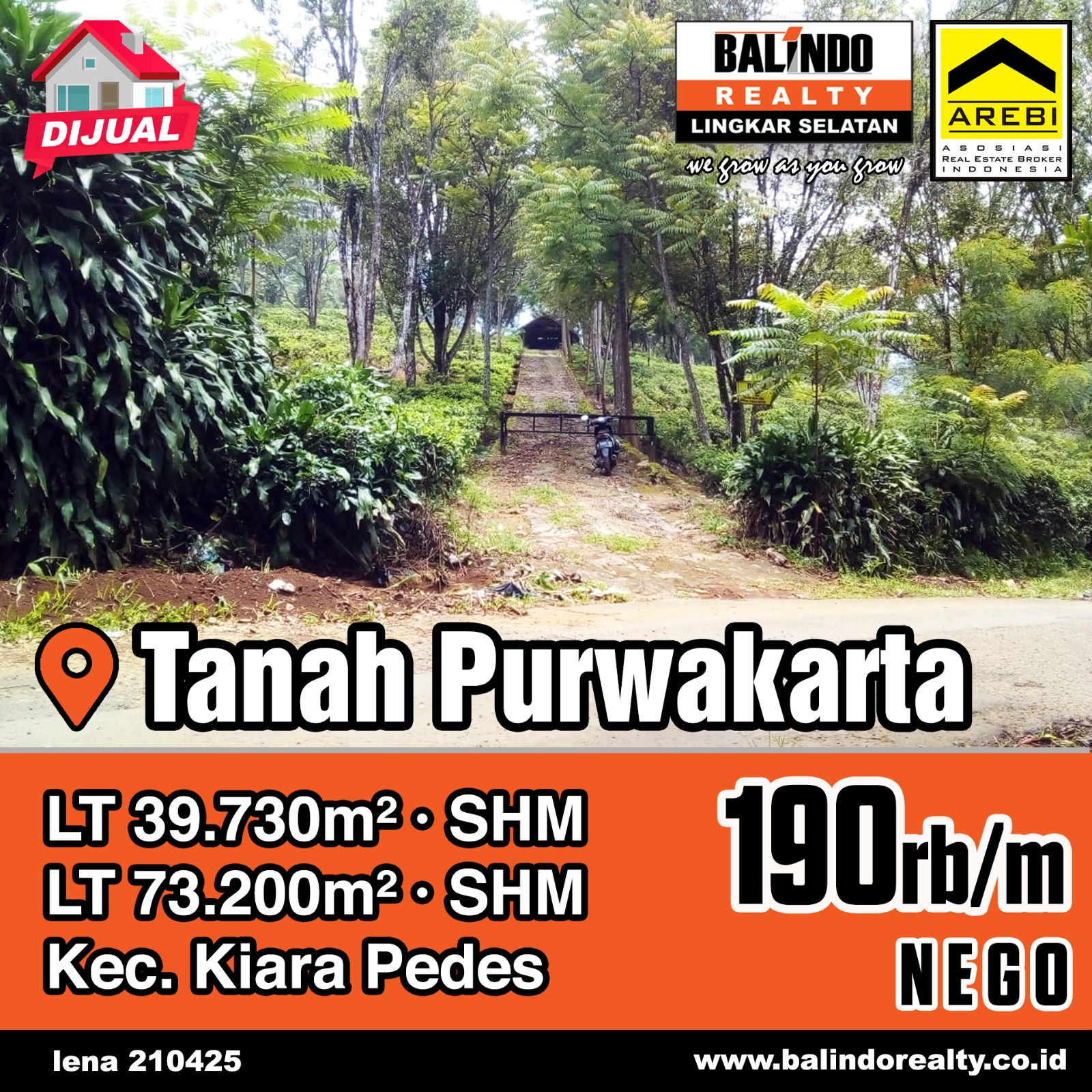 Dijual Tanah Luas Strategis di Pusakamulya Purwakarta