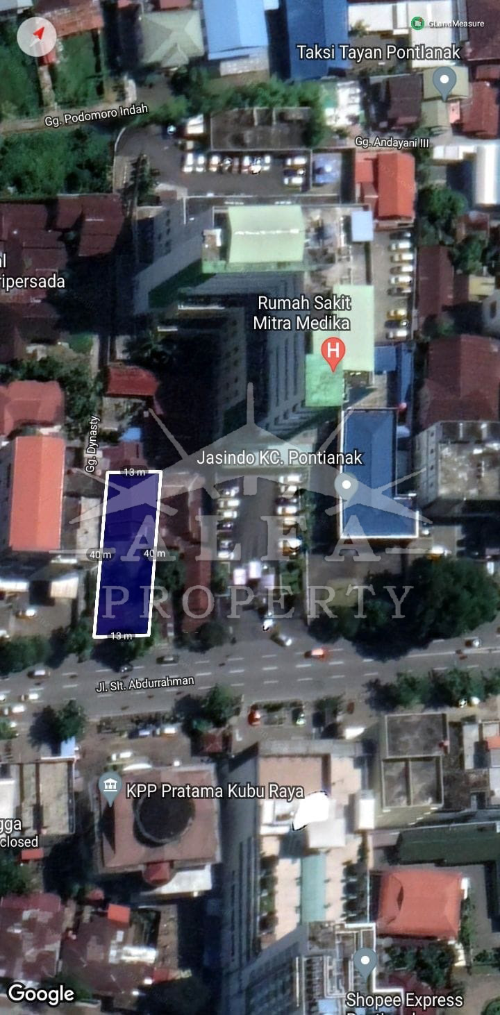Dijual Tanah plus Rumah Jalan Sultan Abdurrahman Pontianak