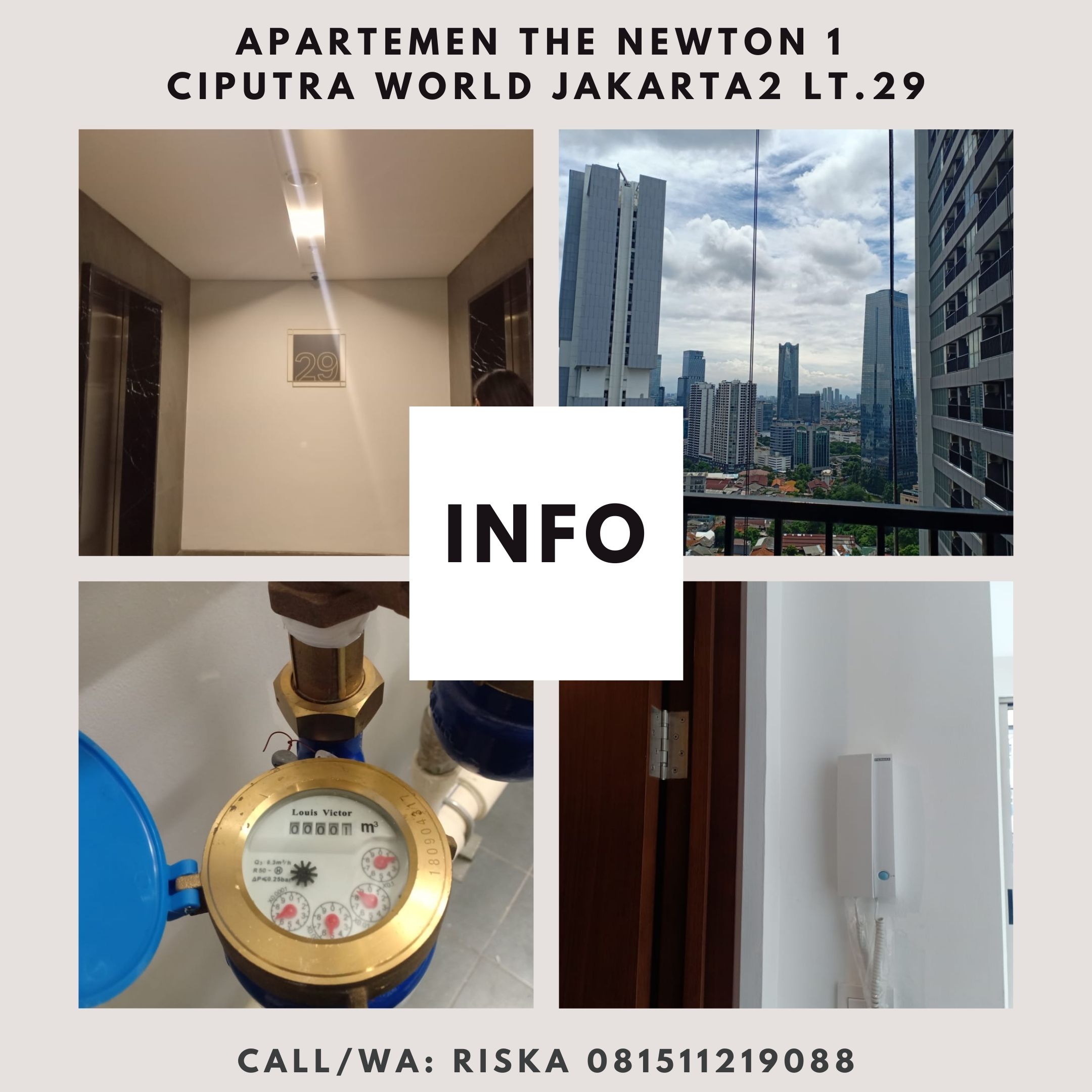 Dijual Brand New The Newton 1 Ciputra World Jkt Lt 29 Unit 20