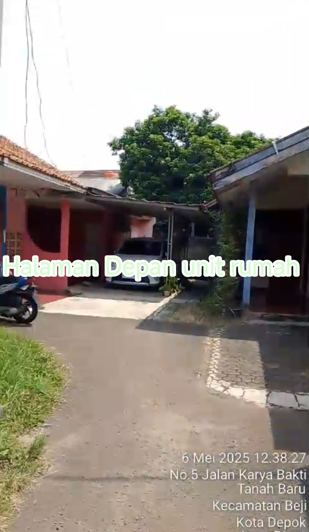 Dijual Rumah hitung harga tanah diwilayah Beji, Depok.