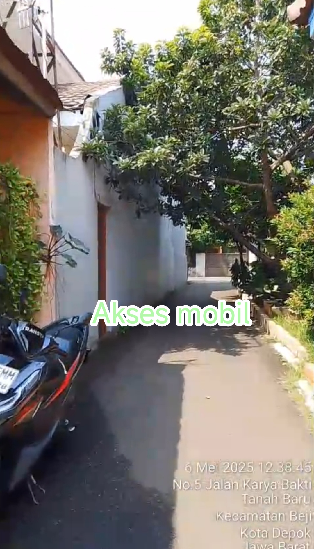 Dijual Rumah hitung harga tanah diwilayah Beji, Depok.