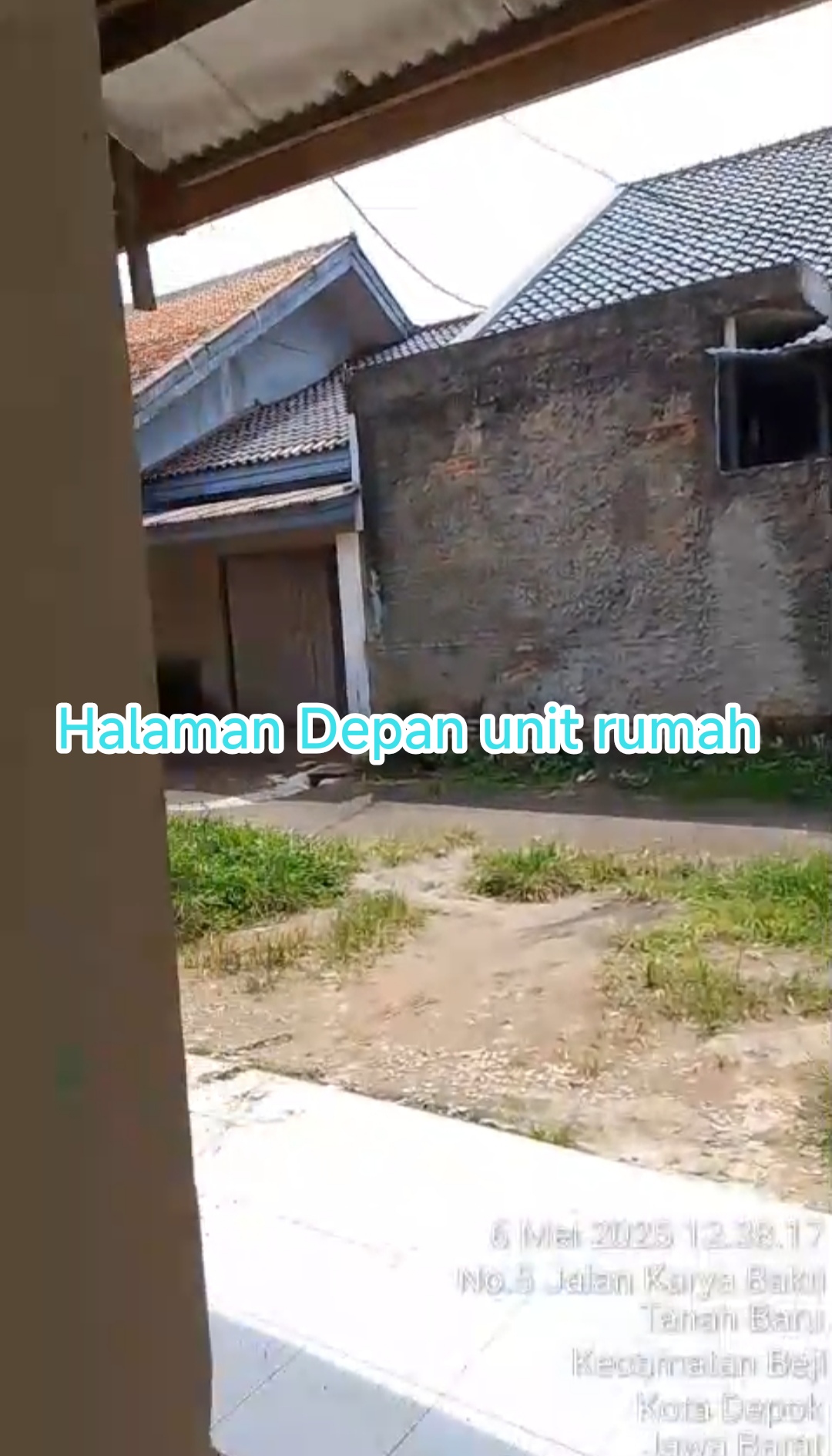 Dijual Rumah hitung harga tanah diwilayah Beji, Depok.