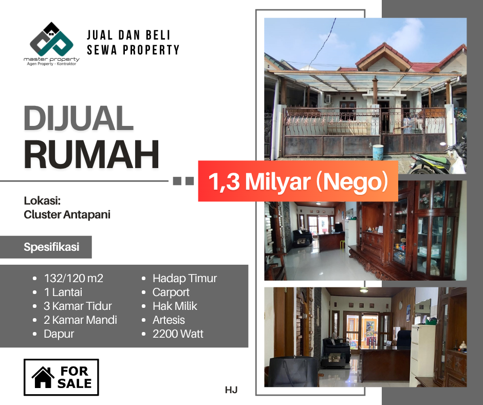 Jual cepat rumah termurah di Komplek Antapani lokasi strategis