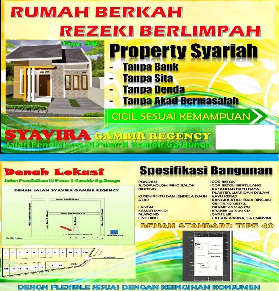 rumah murah perumahan syariah ditembung