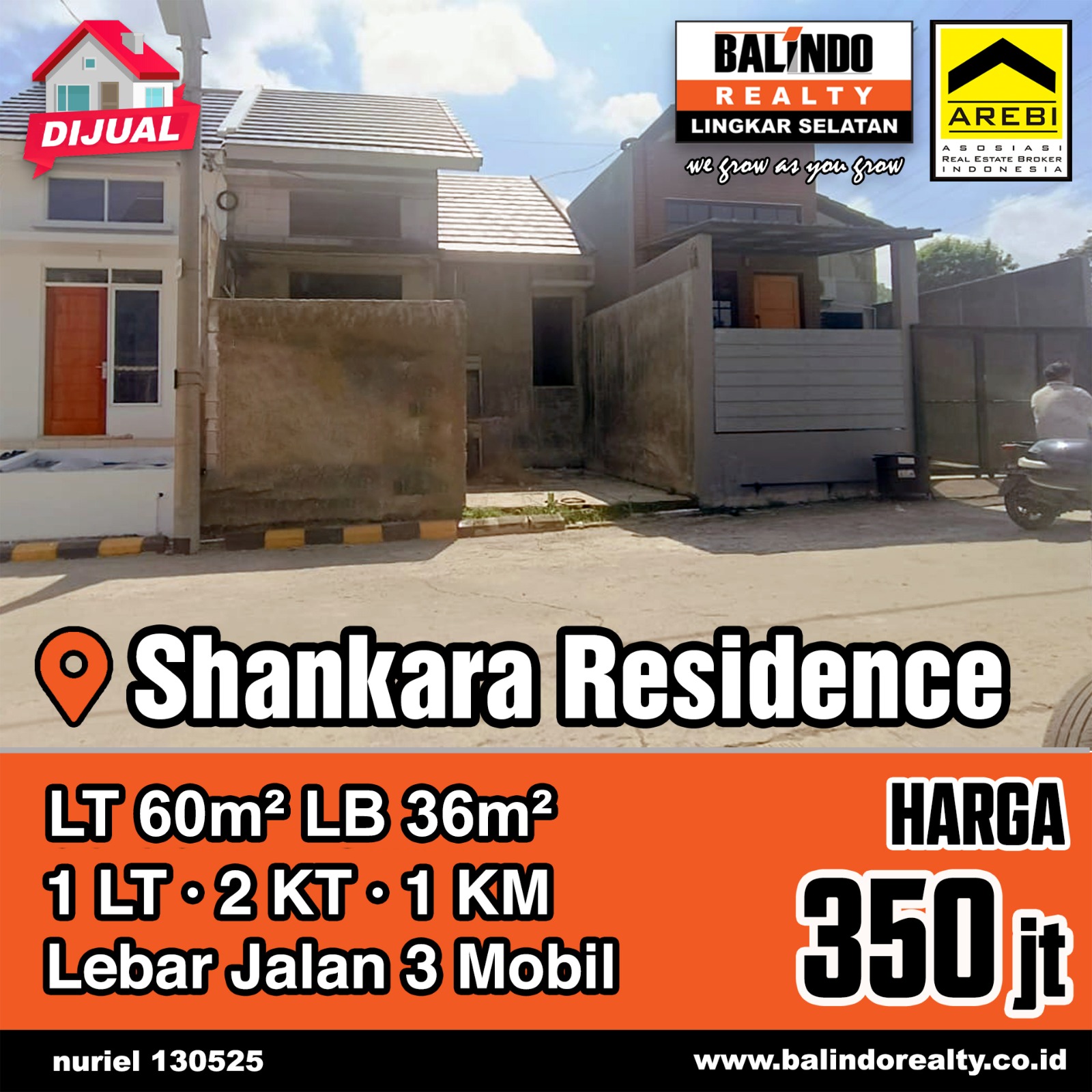 Dijual Rumah Minimalis Asri Nyaman di Shankara Residence