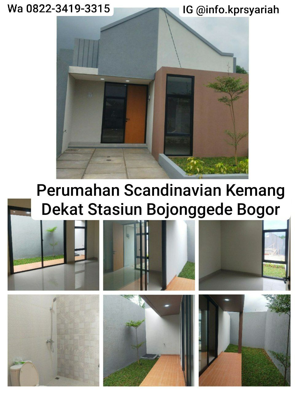 Rumah Cluster dekat stasiun dan tol Bojonggede Kemang Bogor