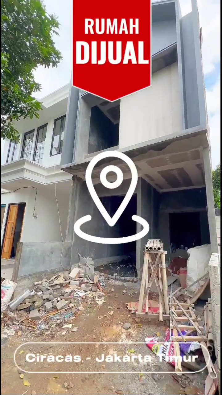 Rumah minimalis type 2lantai di Ciracas Jakarta Timur