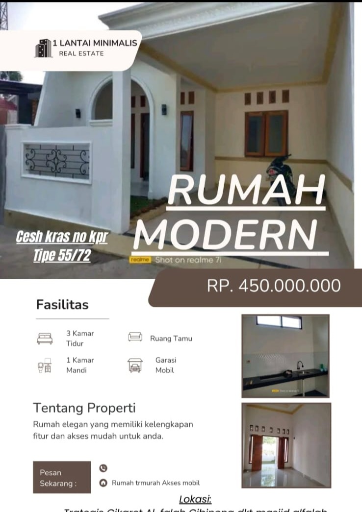Rumah Bagus dan Murah Cash Keras Cikaret Cibinong