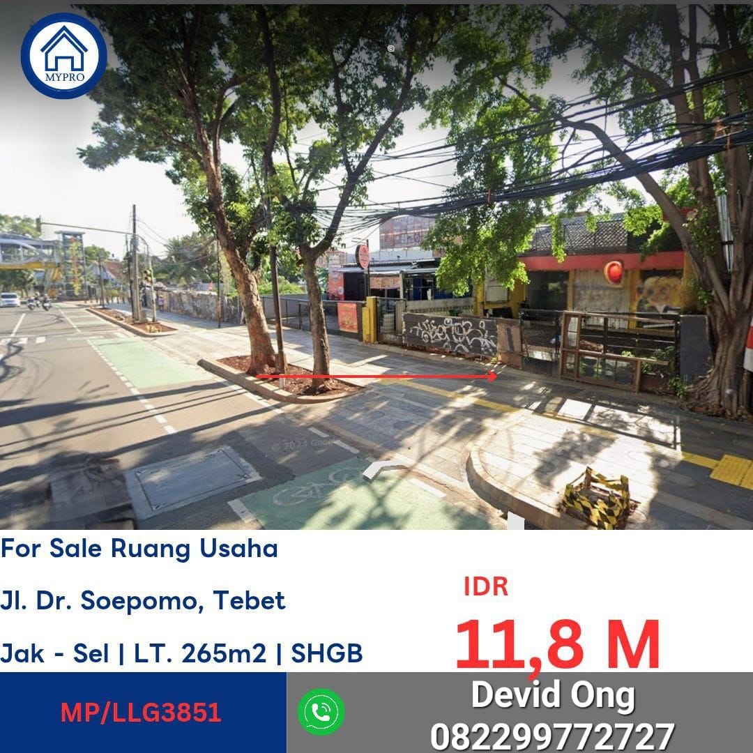 Dijual Tanah MURAH Jalan Dr. Soepomo, Jakarta Selatan
