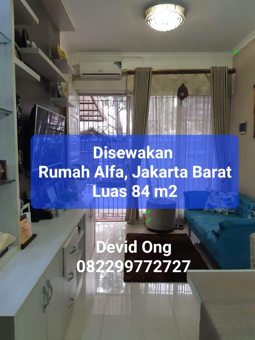 Disewakan Rumah Taman Alfa Indah di Jakarta Barat