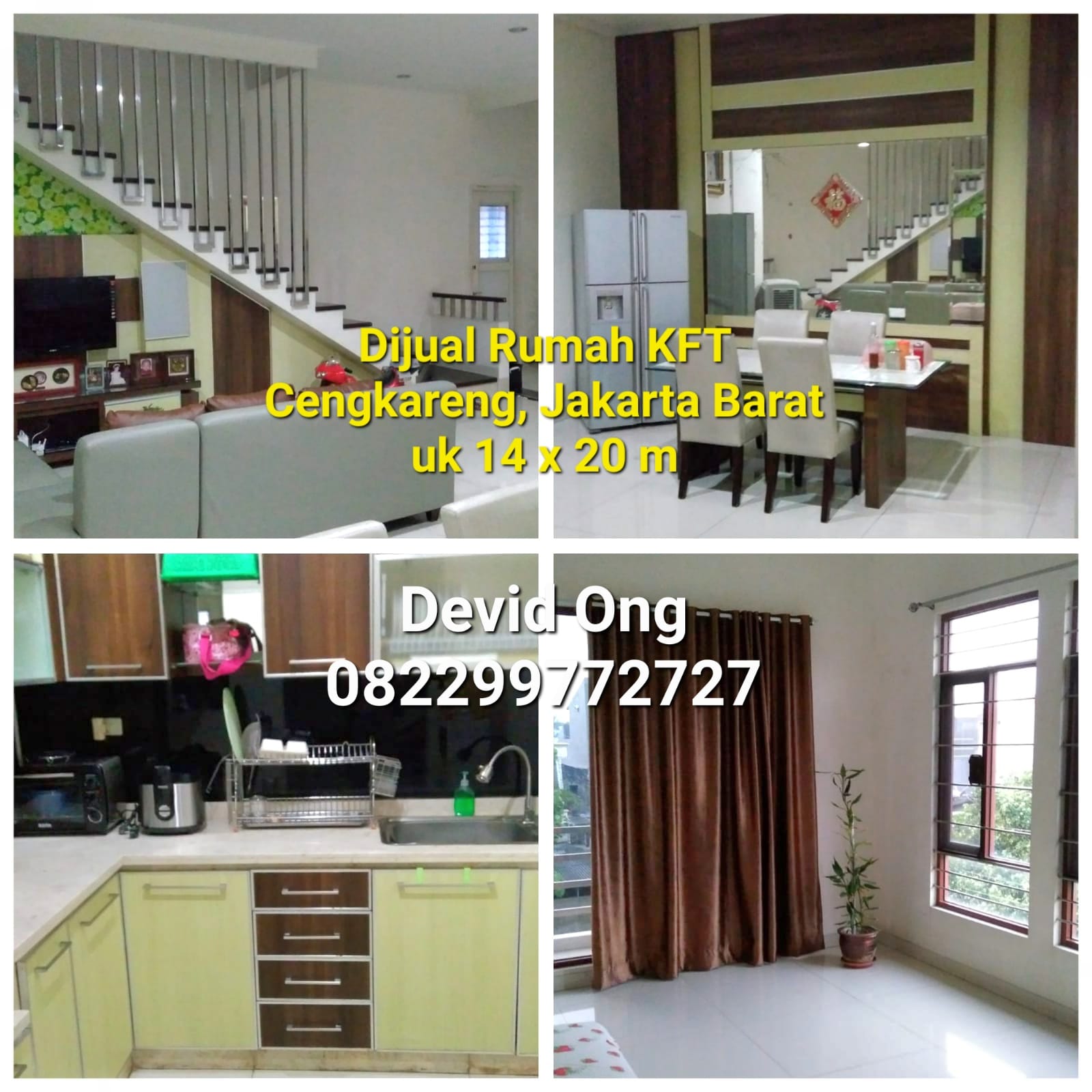 Dijual Rumah KFT 2 lantai di Cengkareng Jakarta Barat