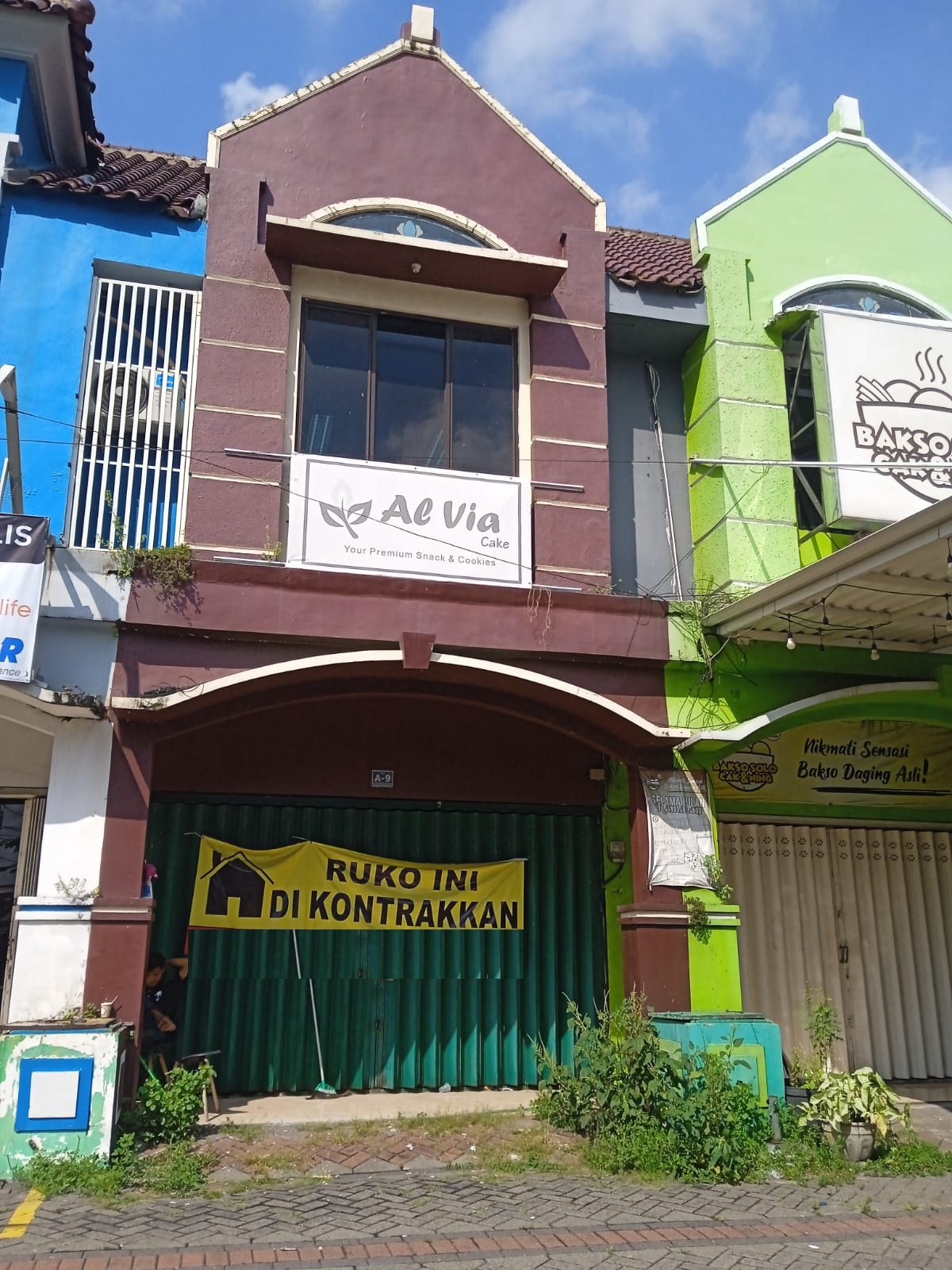 ruko disewakan manunggal kebonsari surabaya