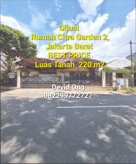 Dijual Rumah Citra Garden 2 MURAH di Jakarta Barat