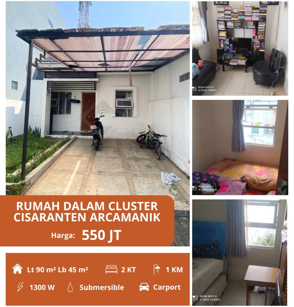 Murah Meriah! Rumah 1 Lantai di Cluster Cisaranten Kulon