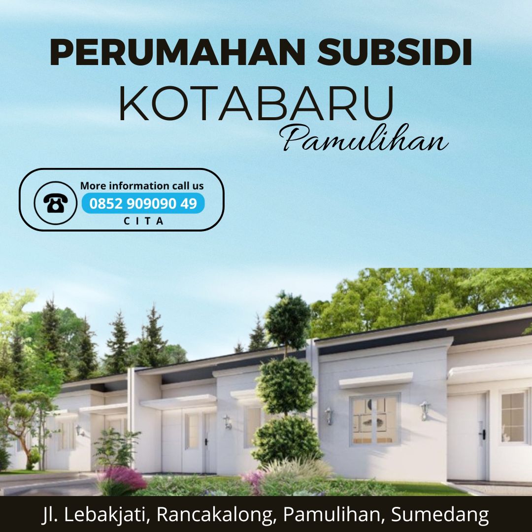 Perumahan subsidi KOTABARU PAMULIHAN SUMEDANG undian Tv 32"