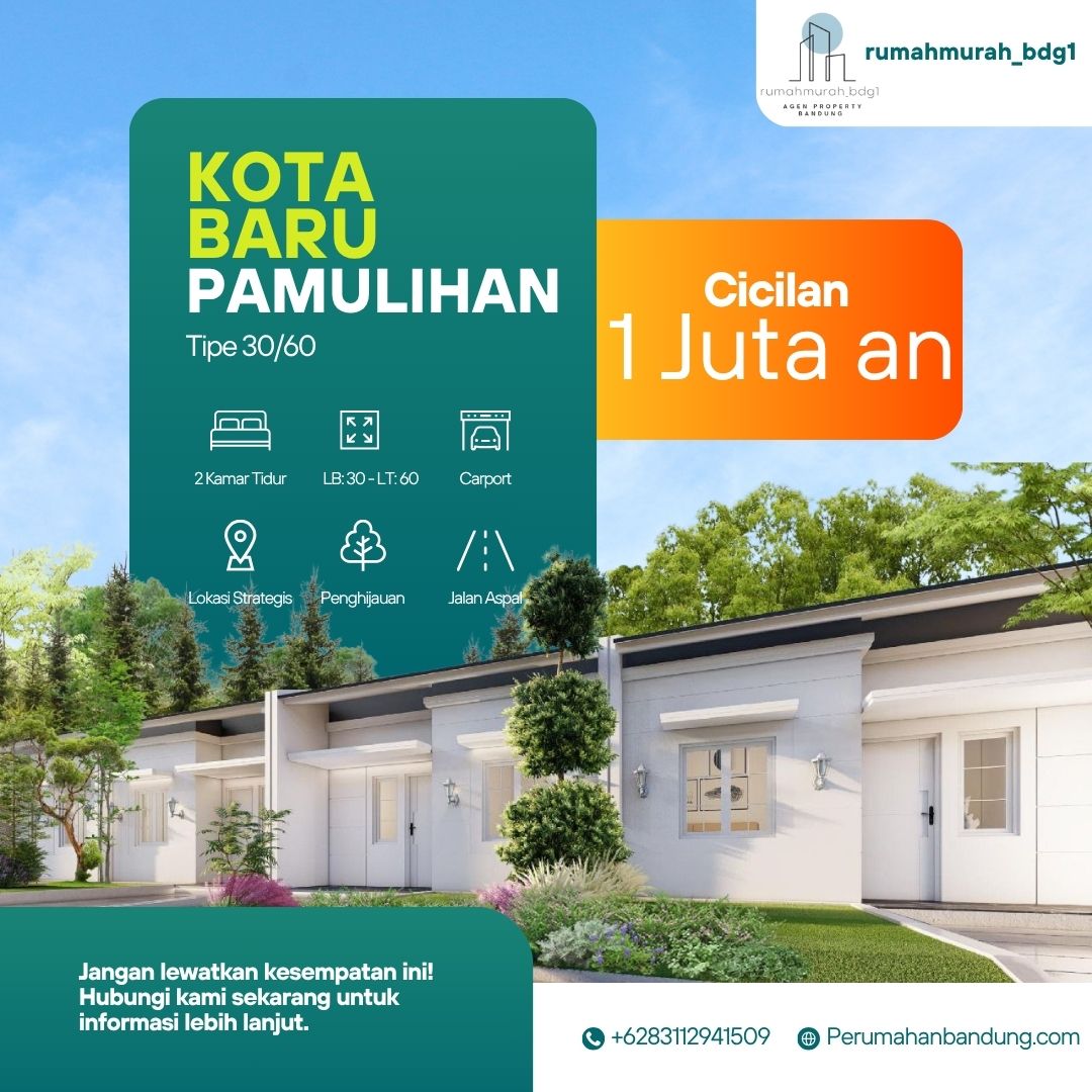Rumah Subsidi Dekat Jatinangor & Bandung – DP 0%, NUP 100Rb!