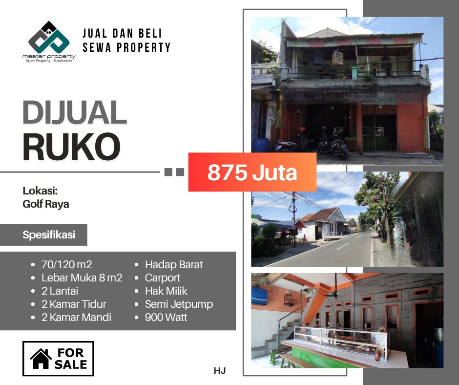 Ruko di Golf Raya Ujungberung, Bandung - strategis 800 jutaan