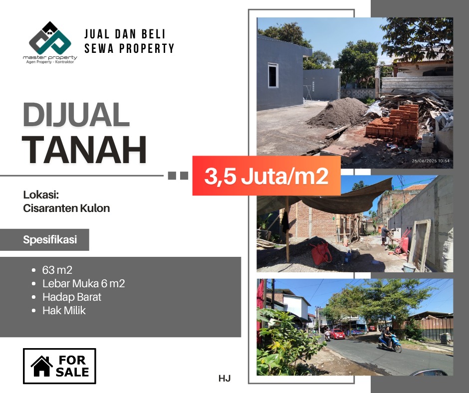 Tanah kavling termurah di Cisaranten Kulon Arcamanik Bandung