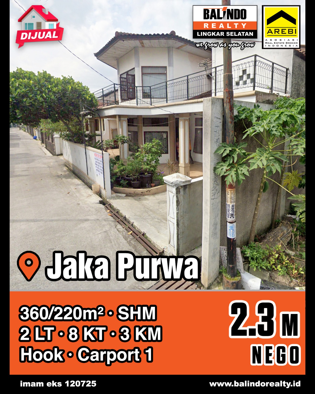 Dijual Rumah Bagus dan Nyaman di Jaka Purwa