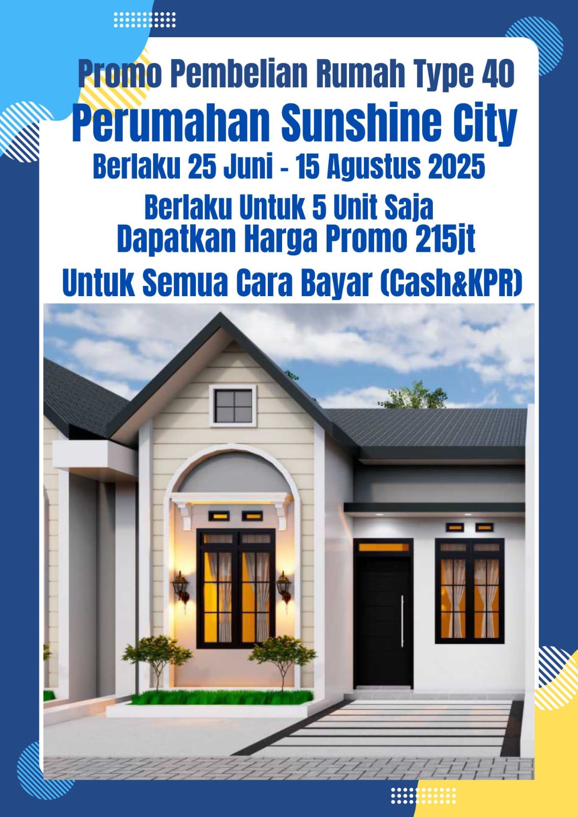 hunian baru dikawasan tanjung morawa dijual harga  promo
