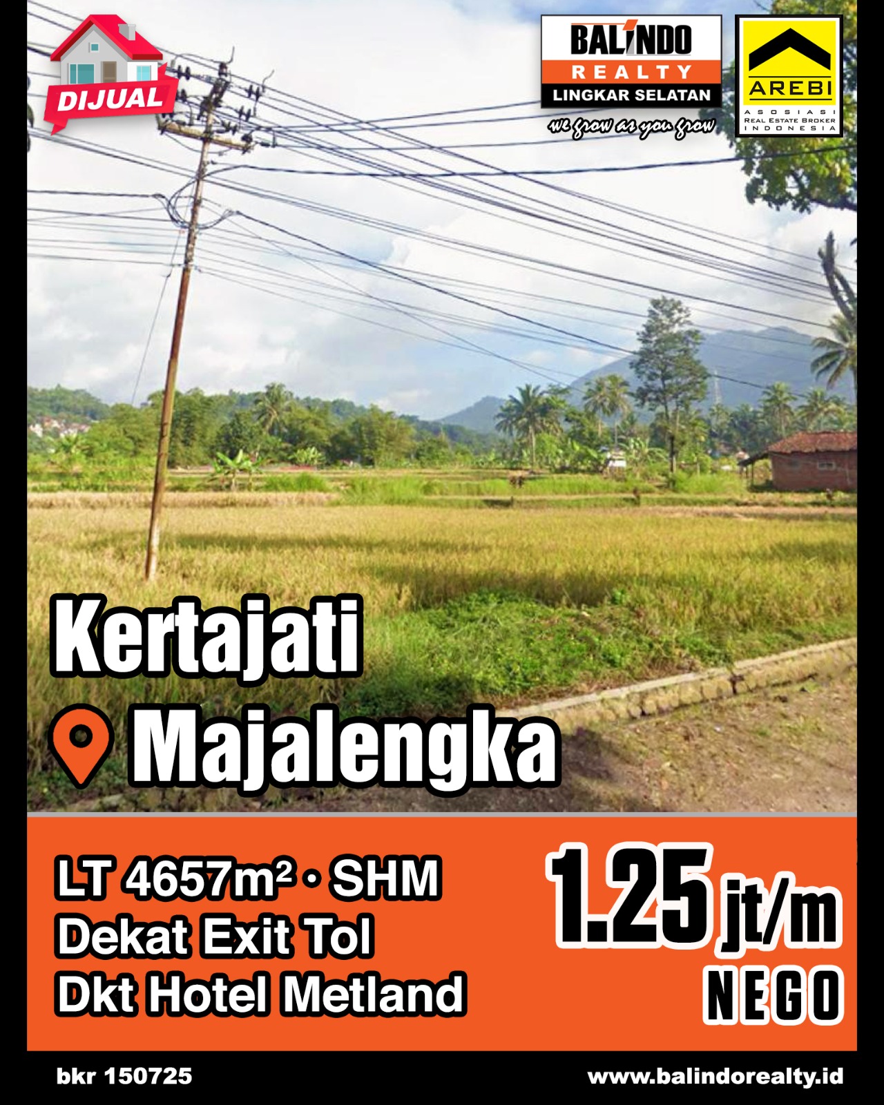 Jual Cepat Di Bawah Pasar Lokasi di Kertajati Majalengka
