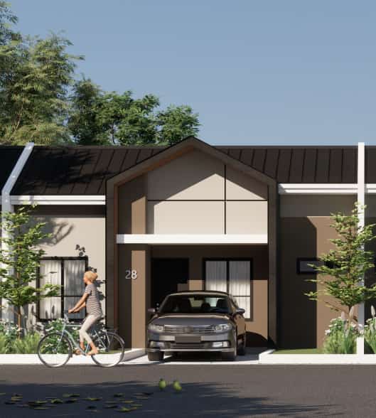 rumah cantik dan murah kavling luas diperumahan dimarelan