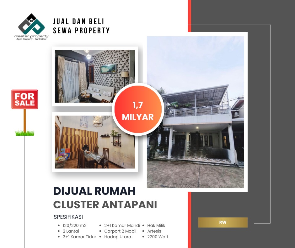 Rumah nyaman strategis di Cluster Antapani Kota Bandung