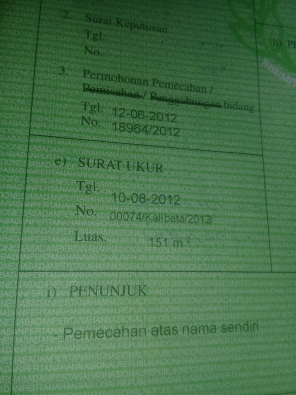 Dijual Rumah harga NJOP di Kalibata, Pancoran, Jakarta Selatan