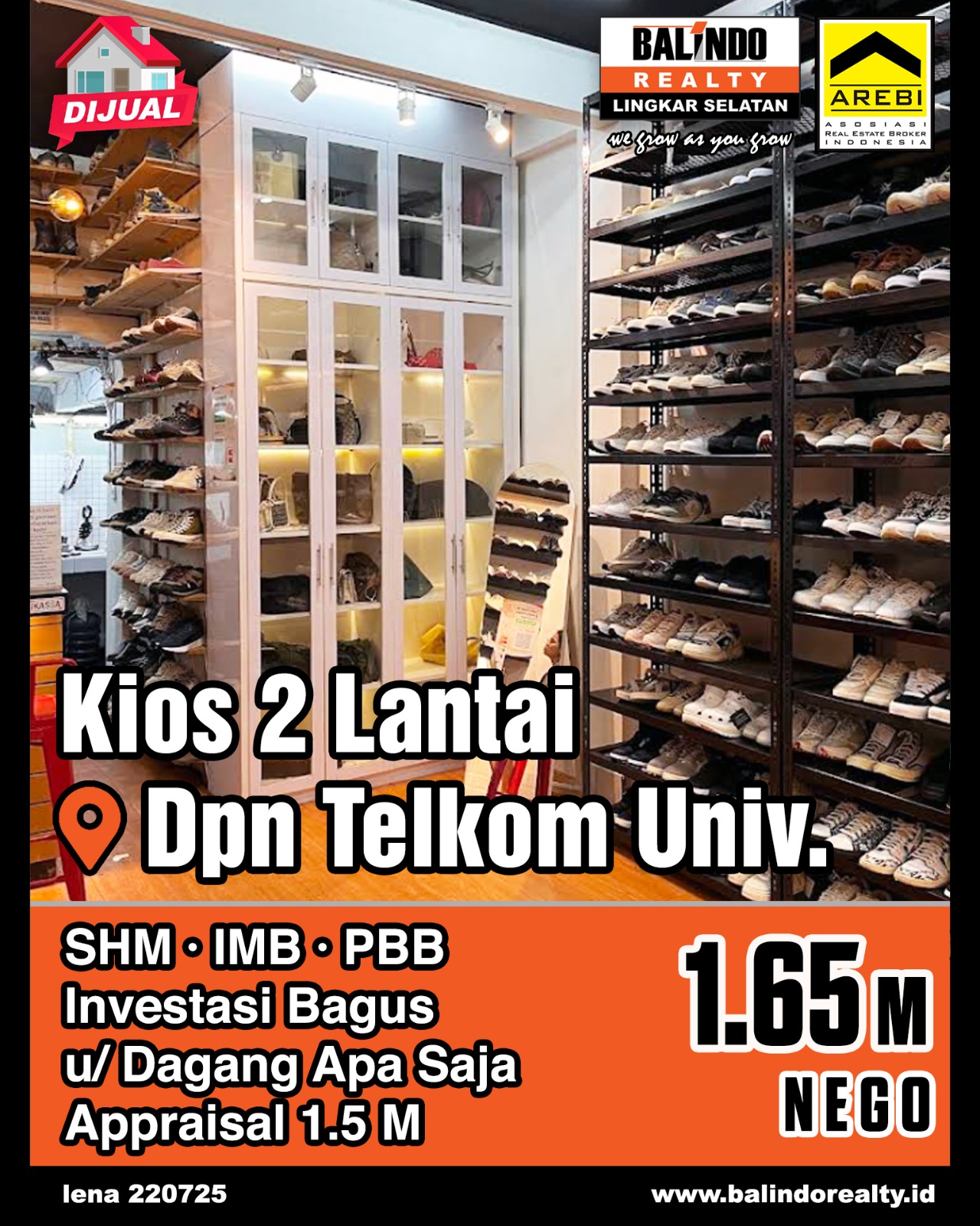 Dijual Ruko Cocok Untuk Dagang Apa Saja di Bojongsoang