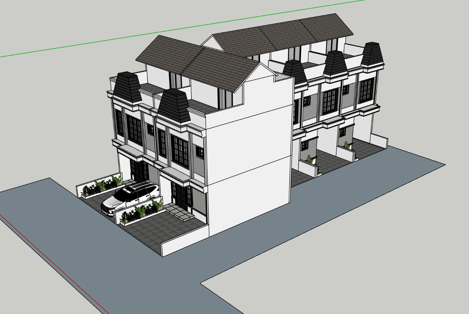 Hunian 3 lantai kawasan Krakatau dan pancing