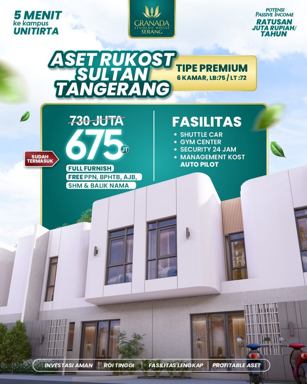 Aeet Bisnis Auto Cuan Rumah Kos Strategis Dekat Kampus