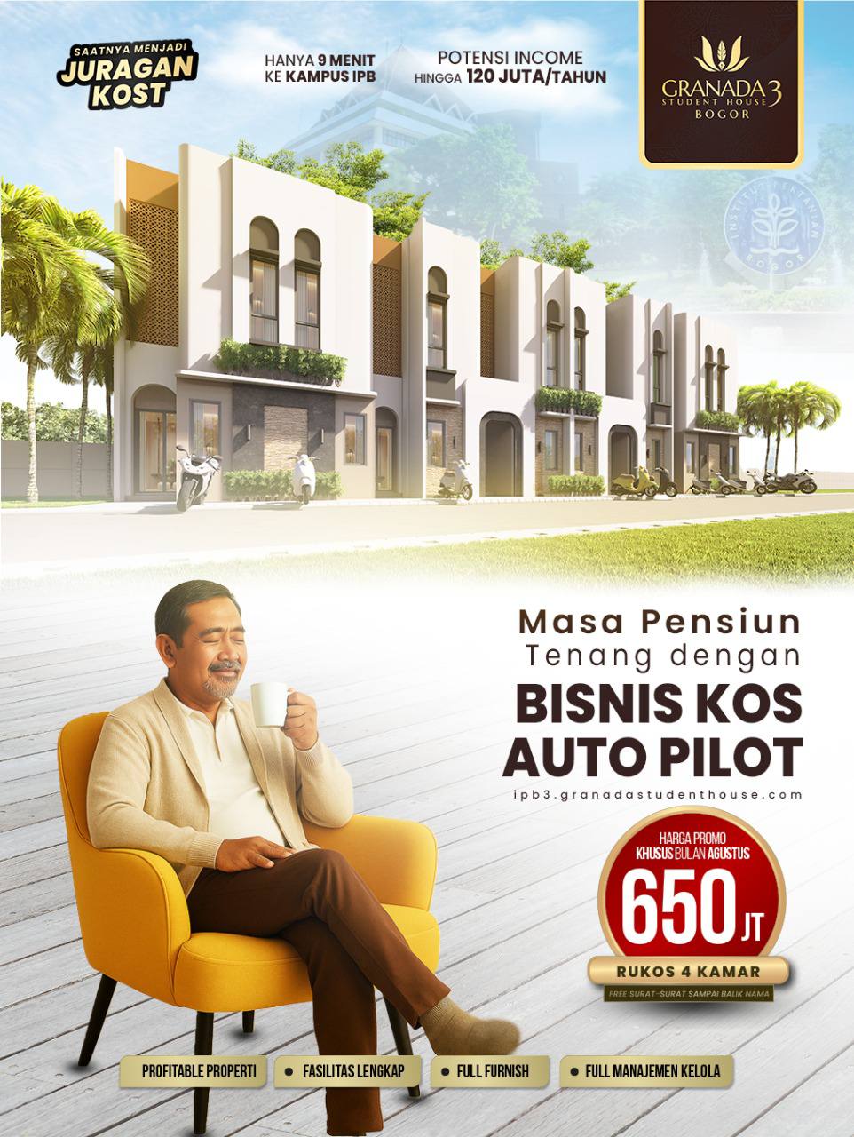 Peluang Emas dari Aset Kos Dekat IPB