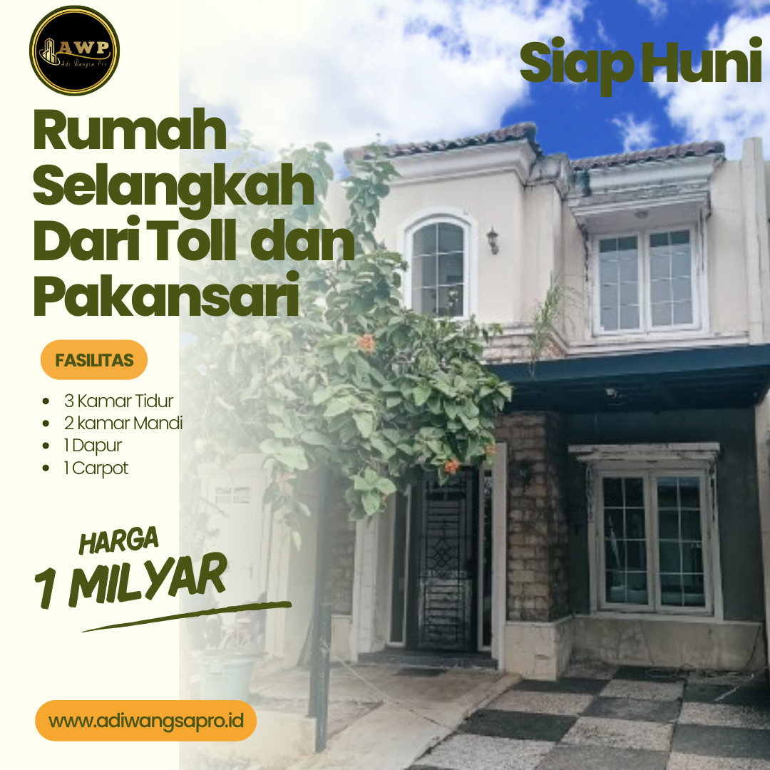 Di Jual Cepat Lagi Butuh Dana Rumah Di Wartawangsa Residence Bis