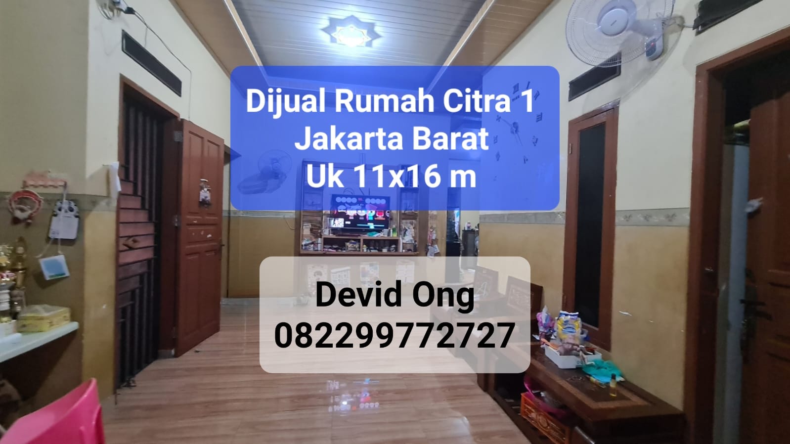 Dijual Rumah Citra 1 UK 11X16 m, Jakarta Barat
