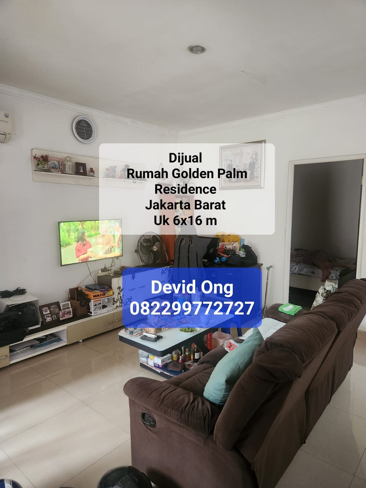Dijual Rumah Golden Palm Residence Murah uk 6x16 m Jakarta Barat
