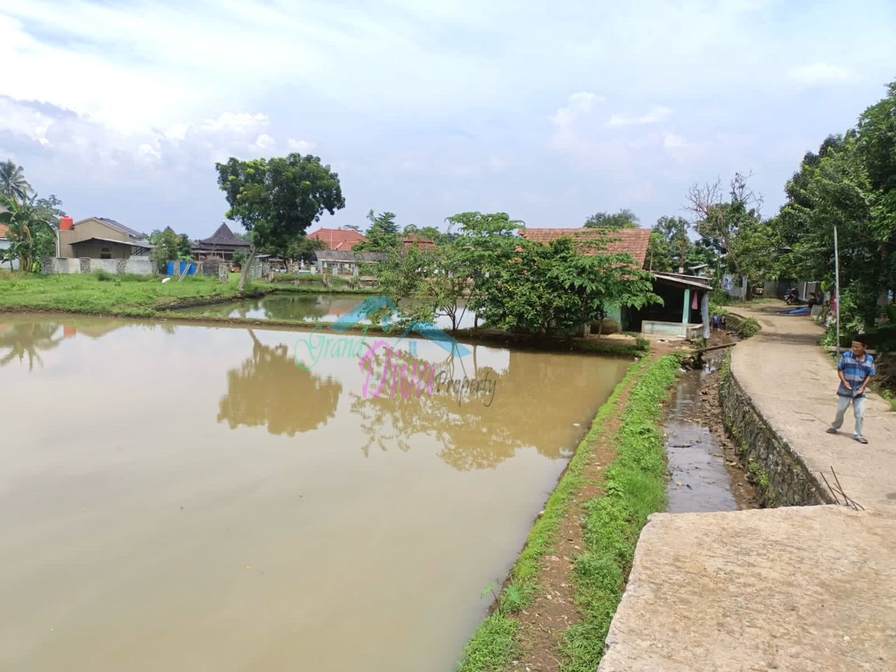 JUAL MURAH TANAH EMPANG PINGGIR JALAN Kp.BABAKAN SABRANG CISEENG