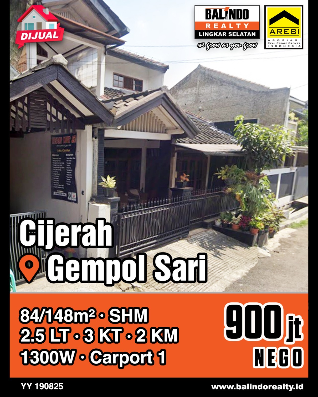 Dijual Rumah Bagus dan Nyaman di Cijerah Gempol Sari