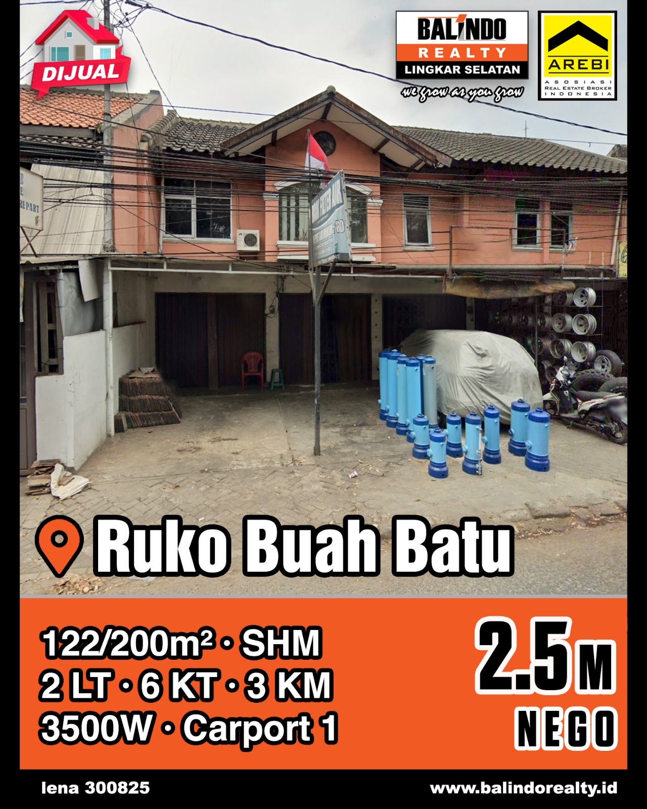 Dijual Ruko 2 Lantai Cocok Untuk Usaha di Buah Batu