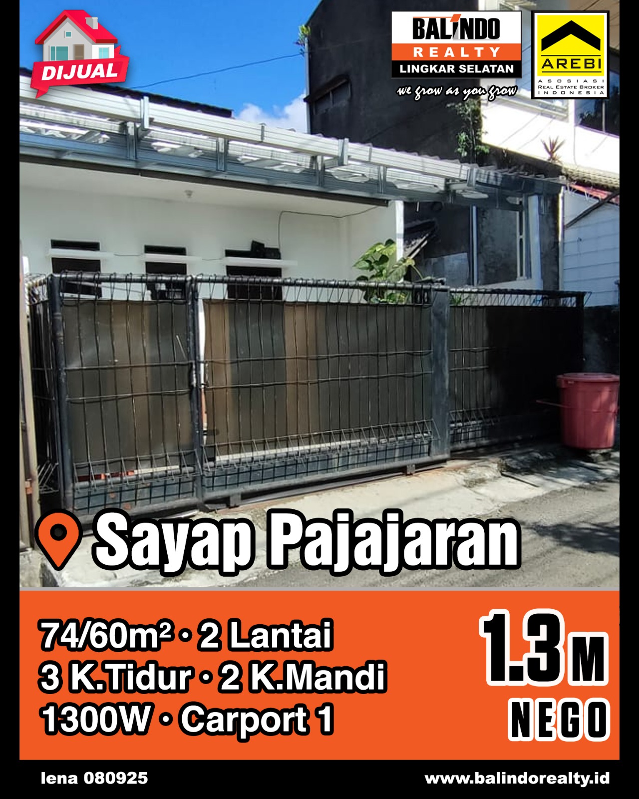 Dijual Rumah Bagus Strategis Tengah Kota di Sayap Pajajaran