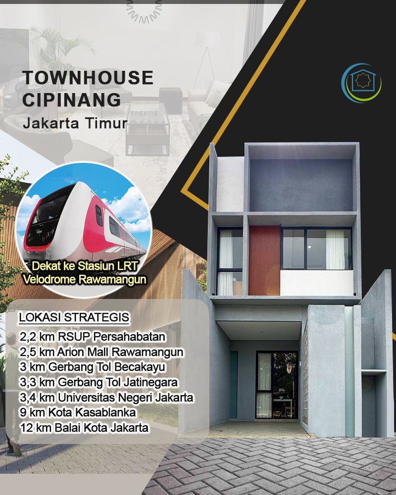 Rumah 2lantai modern di Cipinang Jakarta Timur