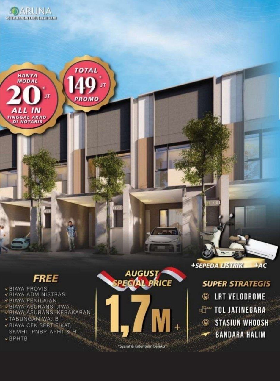 Rumah 2lantai modern di Cipinang Jakarta Timur