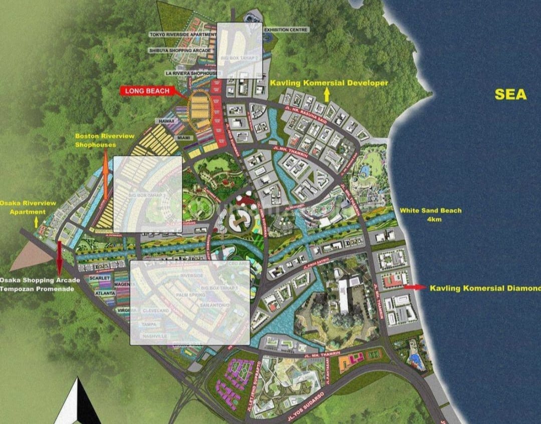 Dijual Kavling Komersial BIG BOX di Jln. MH. Thamrin, PIK 2