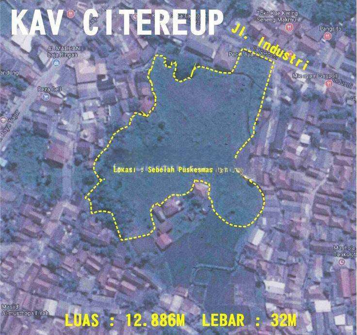 Dijual Tanah di Jl. Raya Industri Tarikolot Citereup