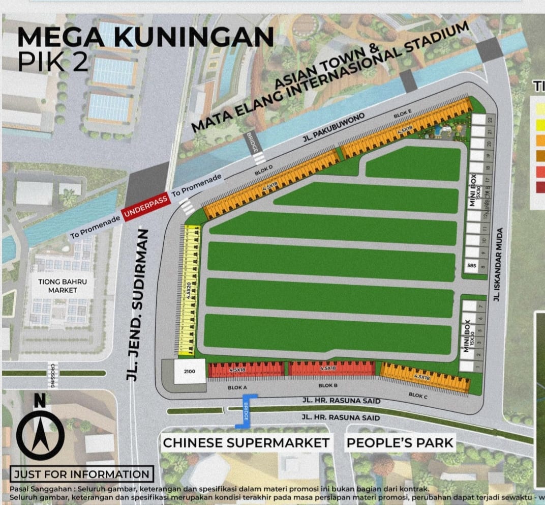 Dijual Kavling Komersial Mega Kuningan,Mini Box,Jl. Iskandar